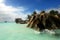 Beach Seychelles. Island La Digue.