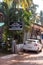 Beach shacks and vendors providing services and goods to tourists at Agonda Beach in Goa, India