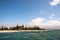 Beach with shark net on a sunny day, Busselton, Western Australia