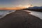 Beach in Sicily at sunset