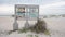 Beach Sign with Animal and Birds near the Pensacola Beach, Florida.