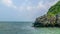 Beach and sky at Khanom beach, Nakornsrithammarat, Thailand