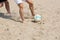 Beach soccer legs