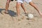 Beach soccer legs