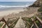 Beach Stairs at Dume Cove in Malibu California