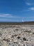 The beach stretches over looking the lighthouse