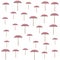 Beach striped umbrella background pattern