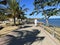 Beach strolling at Mama Ngina Waterfront near the Likoni ferry in Mombasa Kenya, Africa