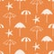 Beach Sumer simple boho seamless pattern