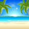 Beach summer holiday background