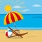 Beach and sunchair design