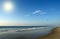 Beach at sunrise, Atlantic ocean coast