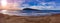 Beach sunrise panorama