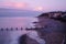 Beach during the sunset at Bognor Regis, West Sussex, UK