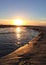 Beach sunset. Monterey Bay. Asilomar Beach