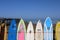 Beach Surfboards and blue sky
