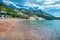 Beach Sveti Stefan in Montenegro