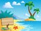 Beach theme scenery 2