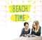 Beach Time Coast Ocean Sea Shore Vacation Concept