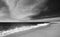 Beach at Todos Santos central Baja California Mexico BCS - black and white