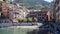 The Beach in the town of Vernazza Along the Cinque Terre