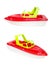 Beach Toy Speedboat isolated on a white background