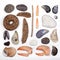 Beach treasure flat lay