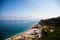 Beach in Tropea, Calabria, blue sky, sea