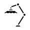 Beach umbrella glyph icon vector isolated illustration