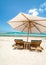 Beach Umbrella & Lounge chairs