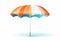 beach umbrella vector flat minimalistic isolated vector style illustration