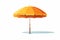 beach umbrella vector flat minimalistic isolated vector style illustration