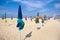 Beach umbrellas, Deauville, France