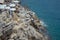 Beach under walls of old town Dubrovnik, Croatia on June 18, 2019.