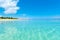 The beach of Varadero in Cuba on a sunny summer day