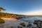 Beach view along famous 17 Mile Drive - Monterey, California, USA