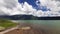 Beach view cloud sky mountain