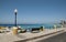 Beach view from the roadside in Rhodos island.