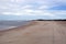 Beach View with Tire Tracks