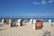 Beach with view to the pier in Dahme