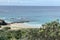 Beach views from a tropical island paradise off Queensland, Australia