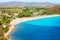 Beach at Villasimius in Mediterranean sea South Sardinia