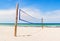 Beach Volleyball field and net in Miami Florida