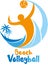 Beach Volleyball tournament logo event