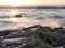 Beach waves crashing on rocks, the southern california coast San Diego, Crystal Cove, Santa Barbara, Channel Islands Catalina Isl