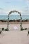 Beach Wedding - overlooking ocean and rocks