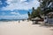 Beach with white sand in Sri Lanka