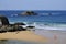 Beach on the wild coast at Quiberon