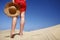 Beach Woman and Hat