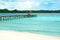 Beach and wooden dock on Bolilanga Island